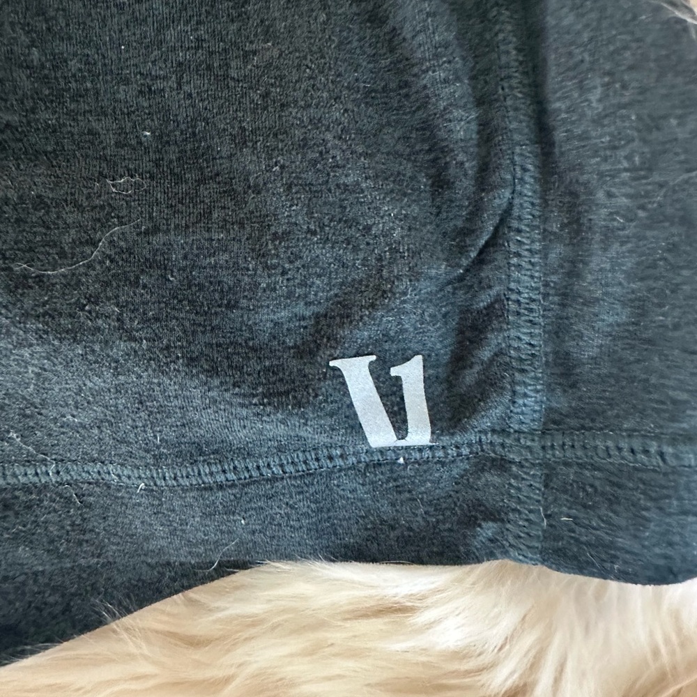 Vuori Men's Athletic Shorts - Black with White Logo